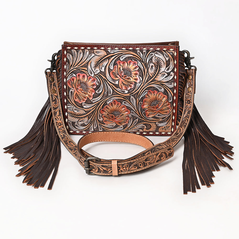 American Darling Hand Tooled Genuine Leather Women Bag Western Handbag Purse