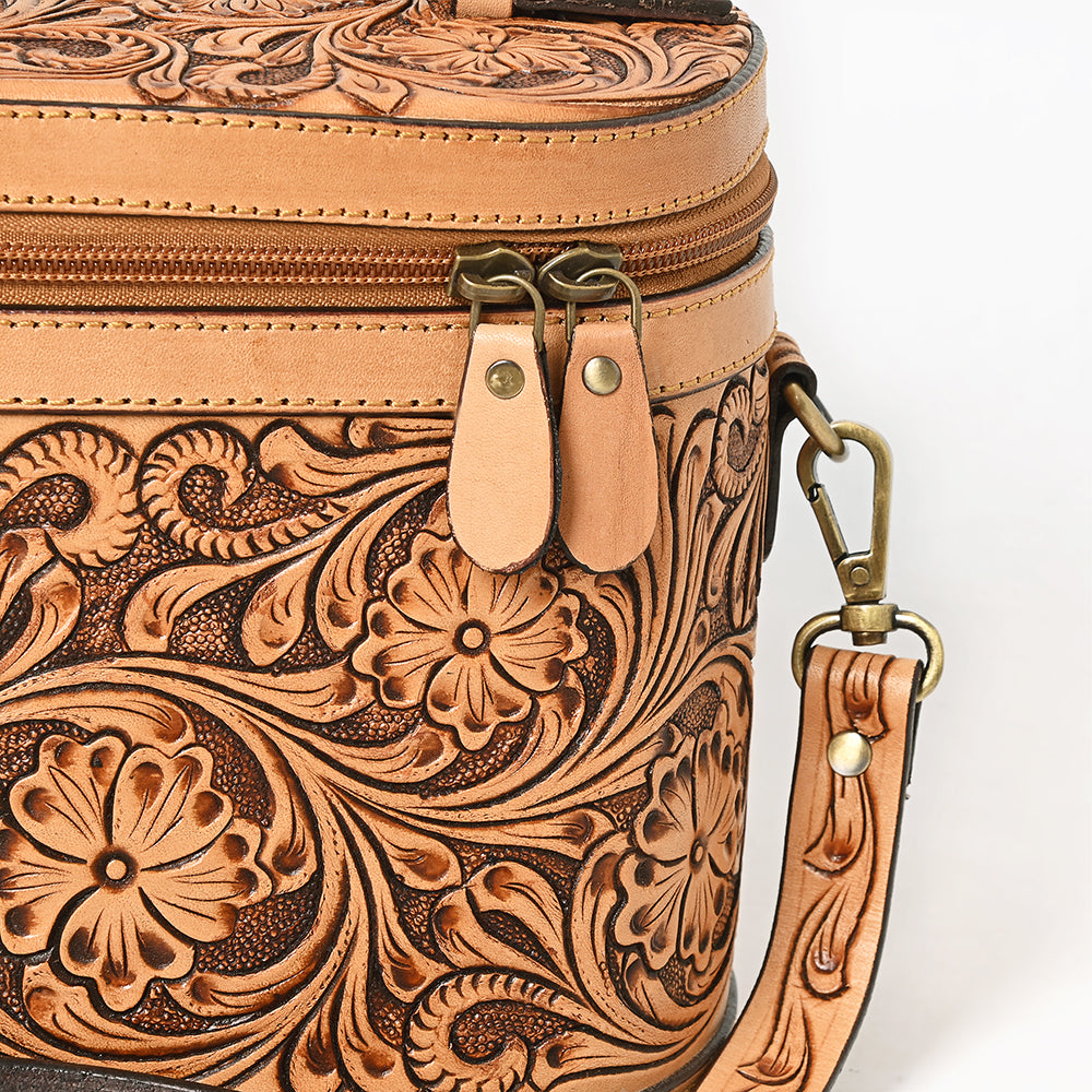 American Darling Jewelry Case Hand Tooled Genuine Leather Women Bag Western Handbag Purse