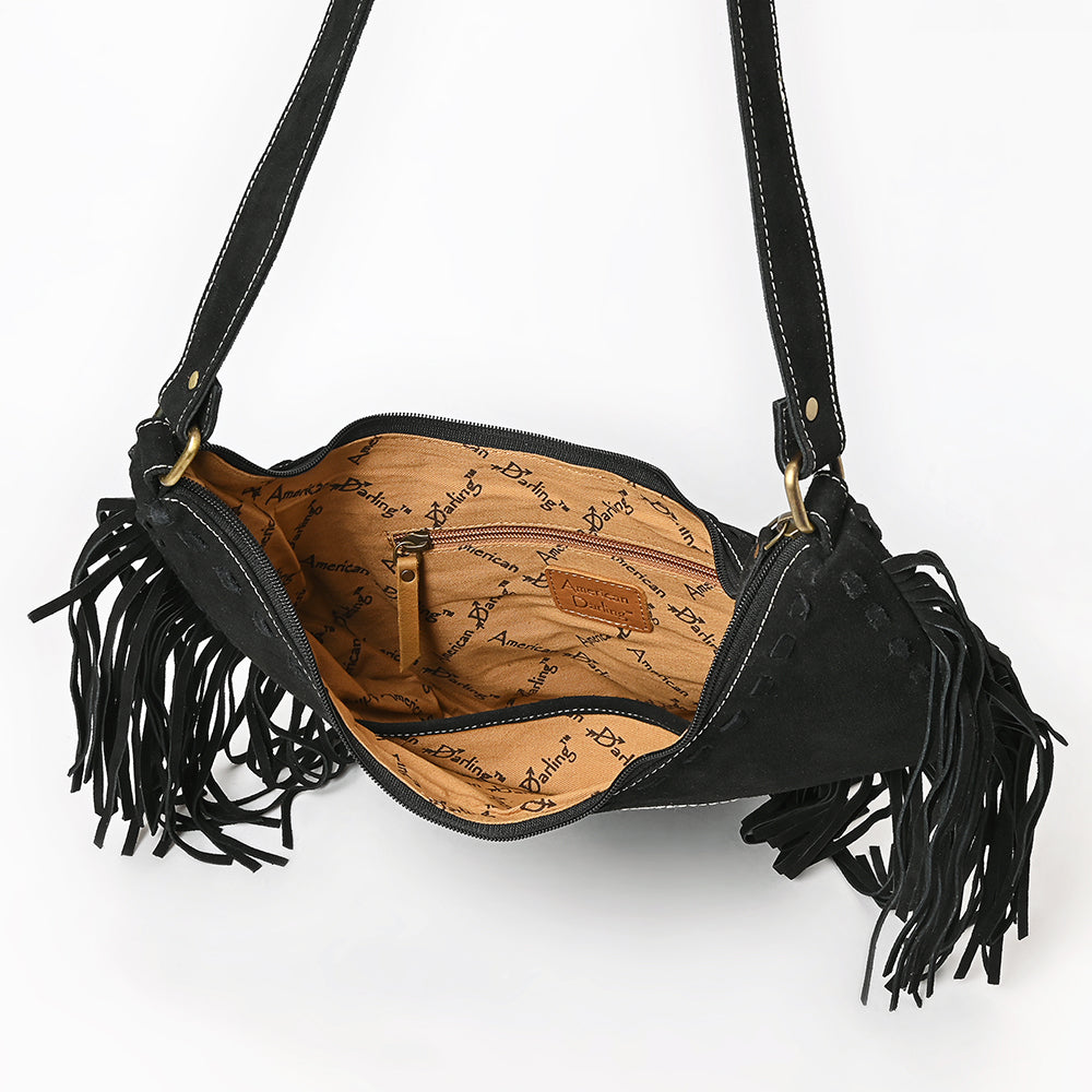 American Darling Small Crossbody Suede Genuine Leather Women Bag Western Handbag Purse