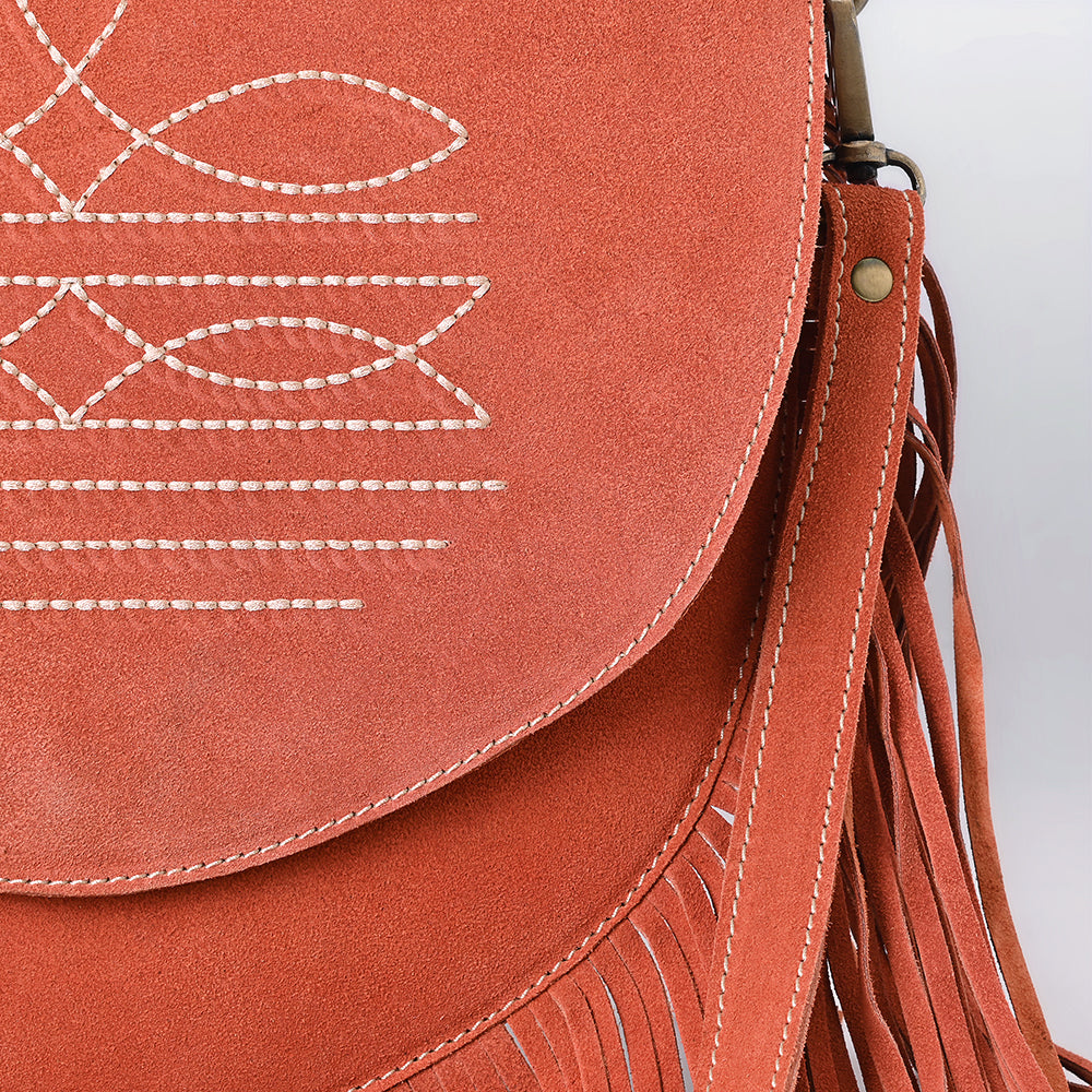 American Darling Crossbody Genuine Suede Leather women bag western handbag purse