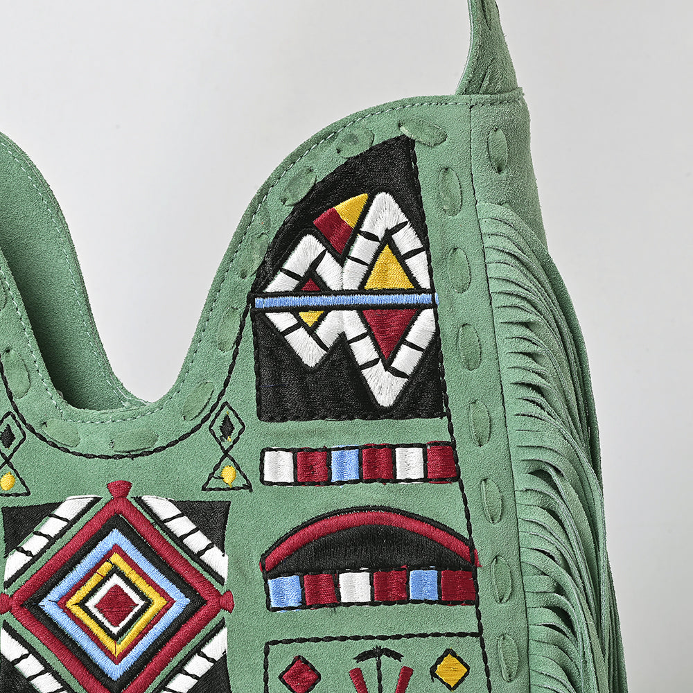 American Darling Small Crossbody Suede Genuine Leather Women Bag Western Handbag Purse