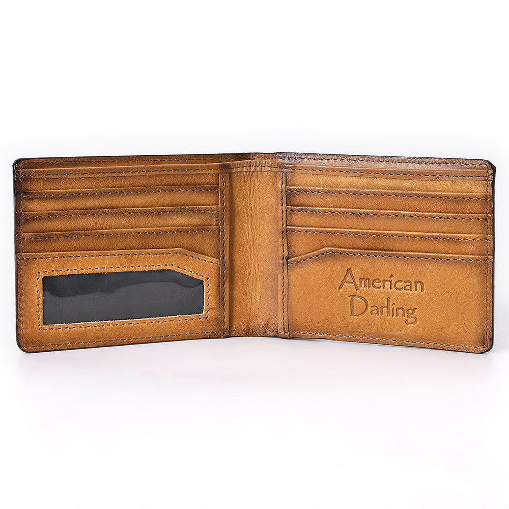 American Darling Wallet Genuine Leather Bifold Wallet For Men & Women Unisex Purse |