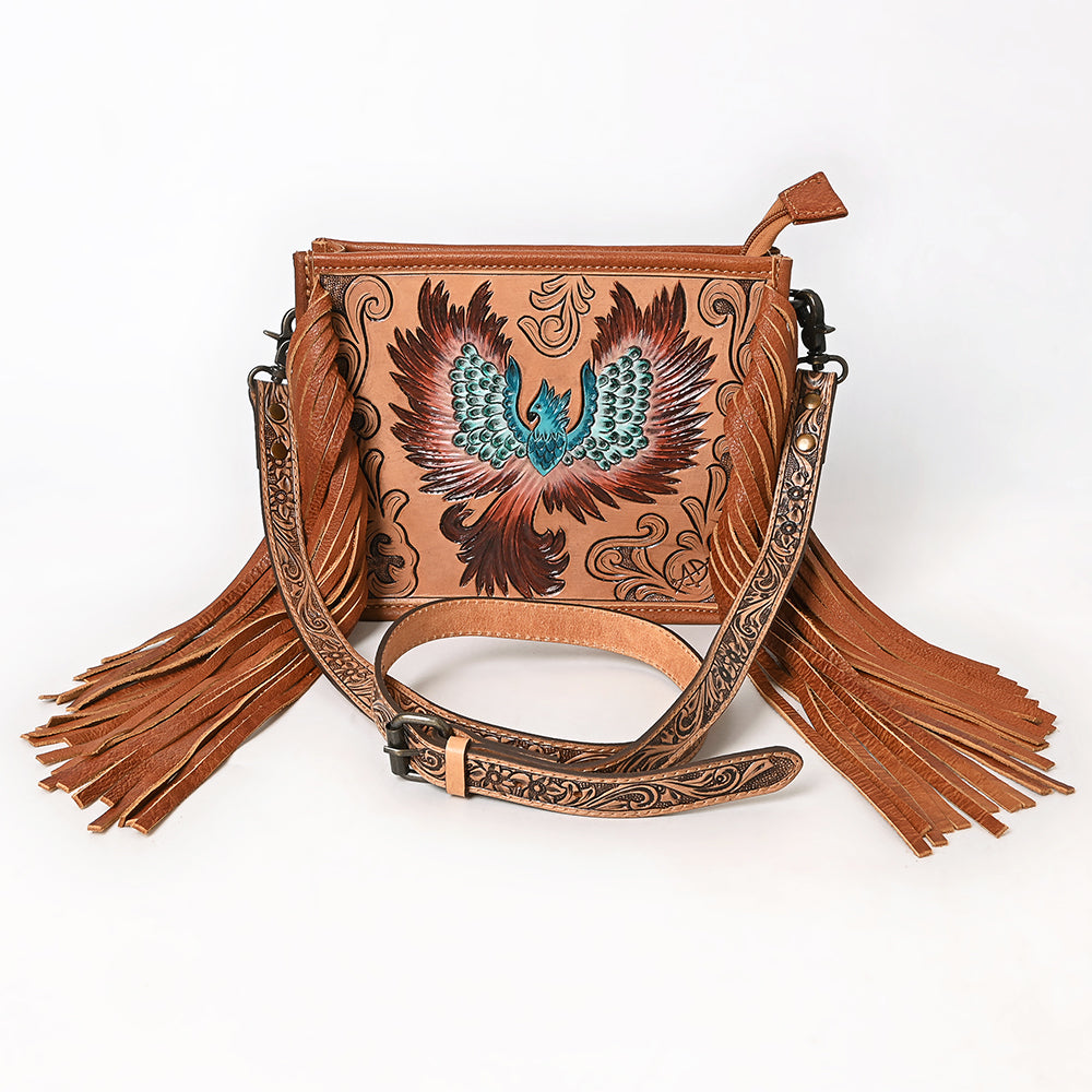 American Darling Crossbody Hand Tooled  Genuine Leather women bag western handbag purse
