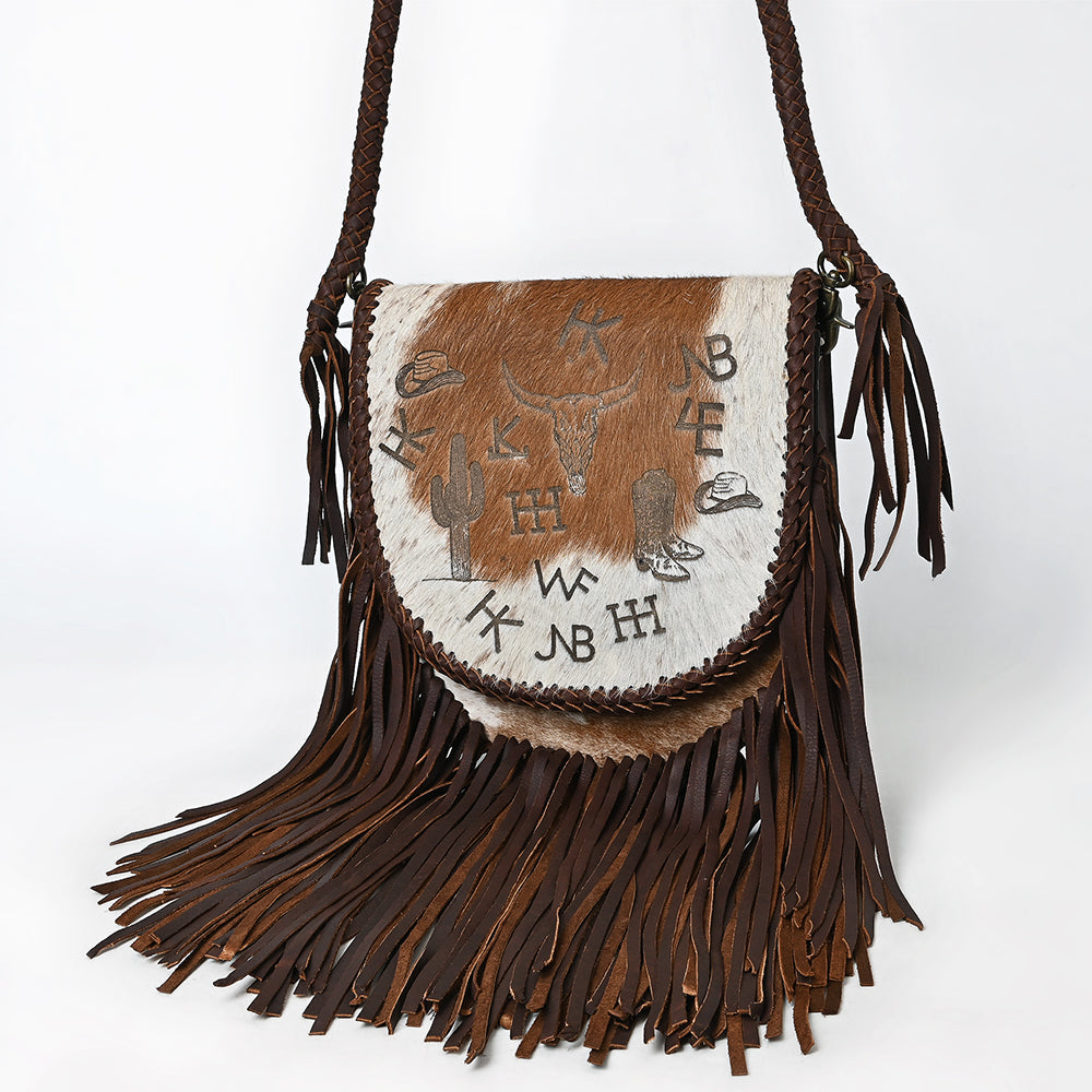 American Darling Crossbody Hair-On Genuine Leather Women Bag Western Handbag Purse