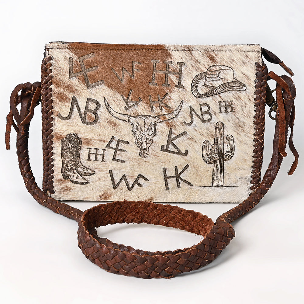 American Darling Crossbody Hair-On Genuine Leather Women Bag Western Handbag Purse