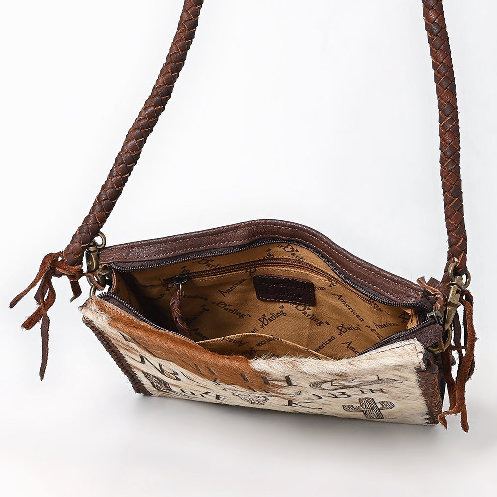 American Darling Crossbody Hair-On Genuine Leather Women Bag Western Handbag Purse
