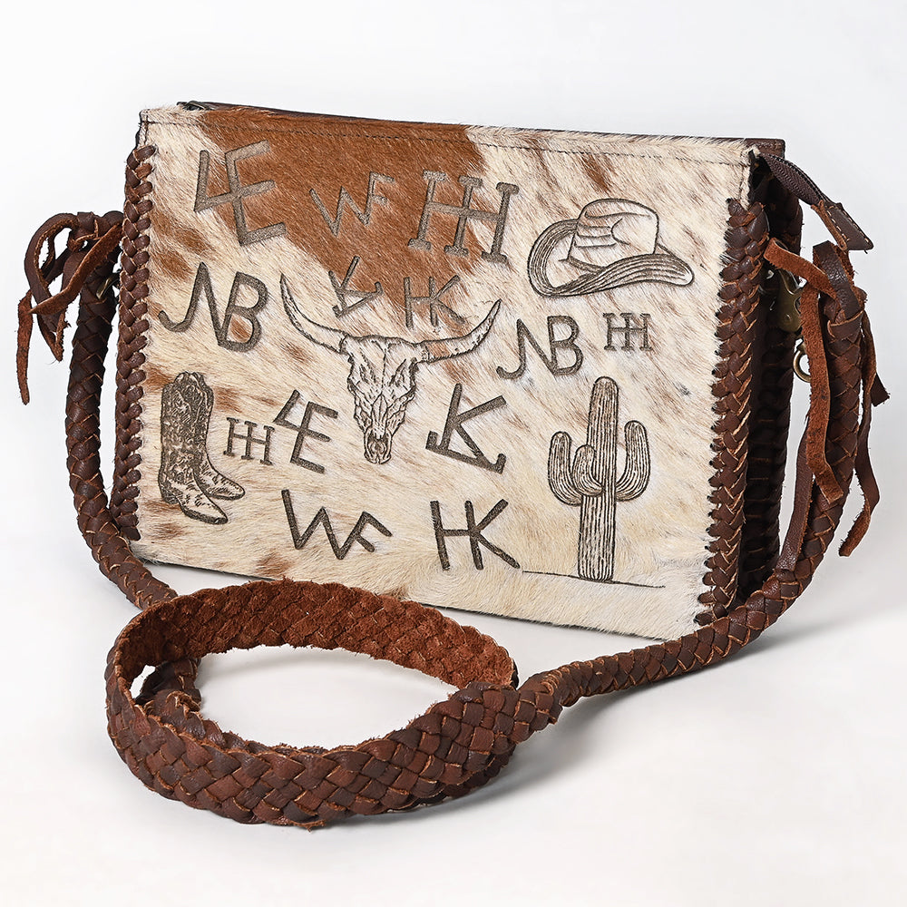 American Darling Crossbody Hair-On Genuine Leather Women Bag Western Handbag Purse