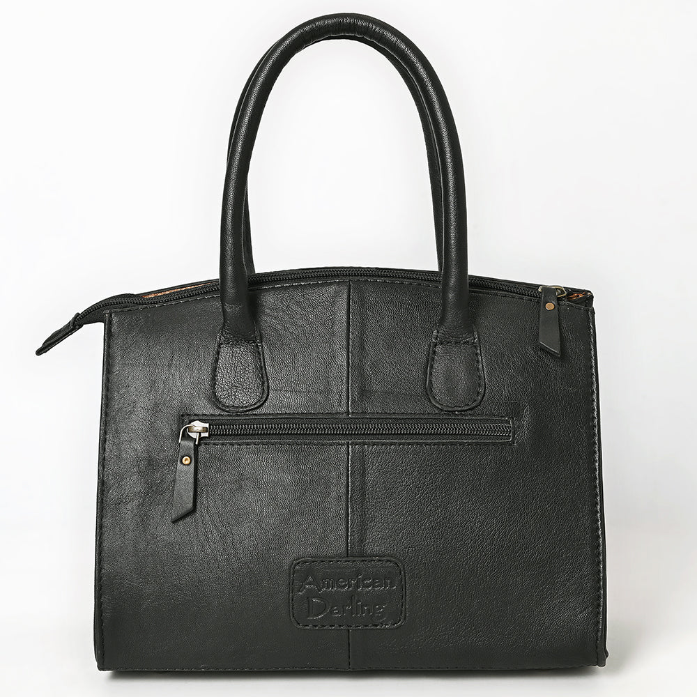 Hand Tooled Genuine Leather Tote Bag For Women Western Style