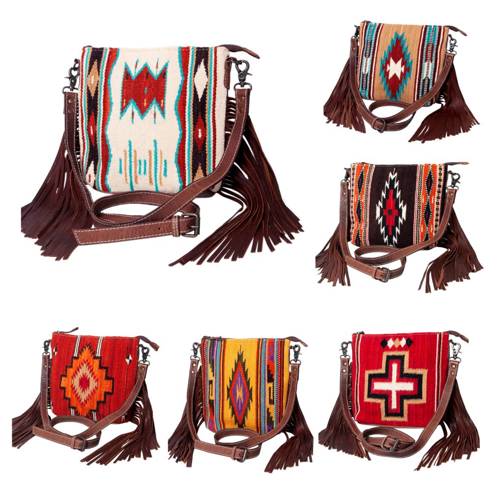 American Darling Cross Body Saddle Blanket Genuine Leather women bag western handbag purse