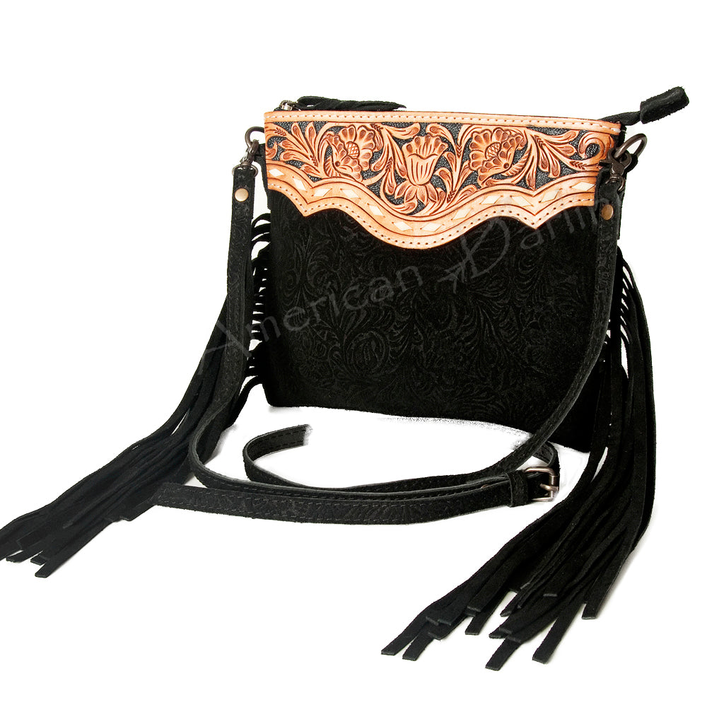 American Darling Small Crossbody Saddle Blanket Genuine Leather women bag western handbag purse