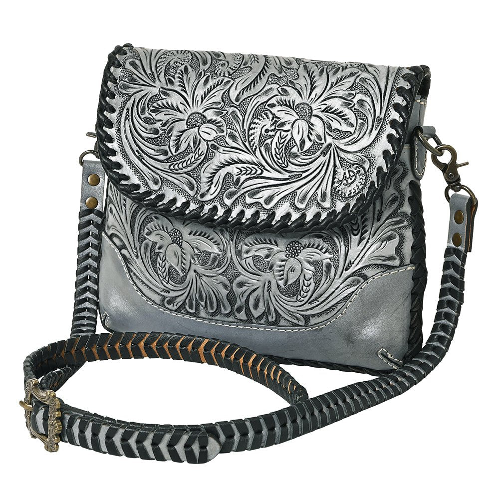 American Darling Small Crossbody Hand Tooled Genuine Leather women bag western handbag purse