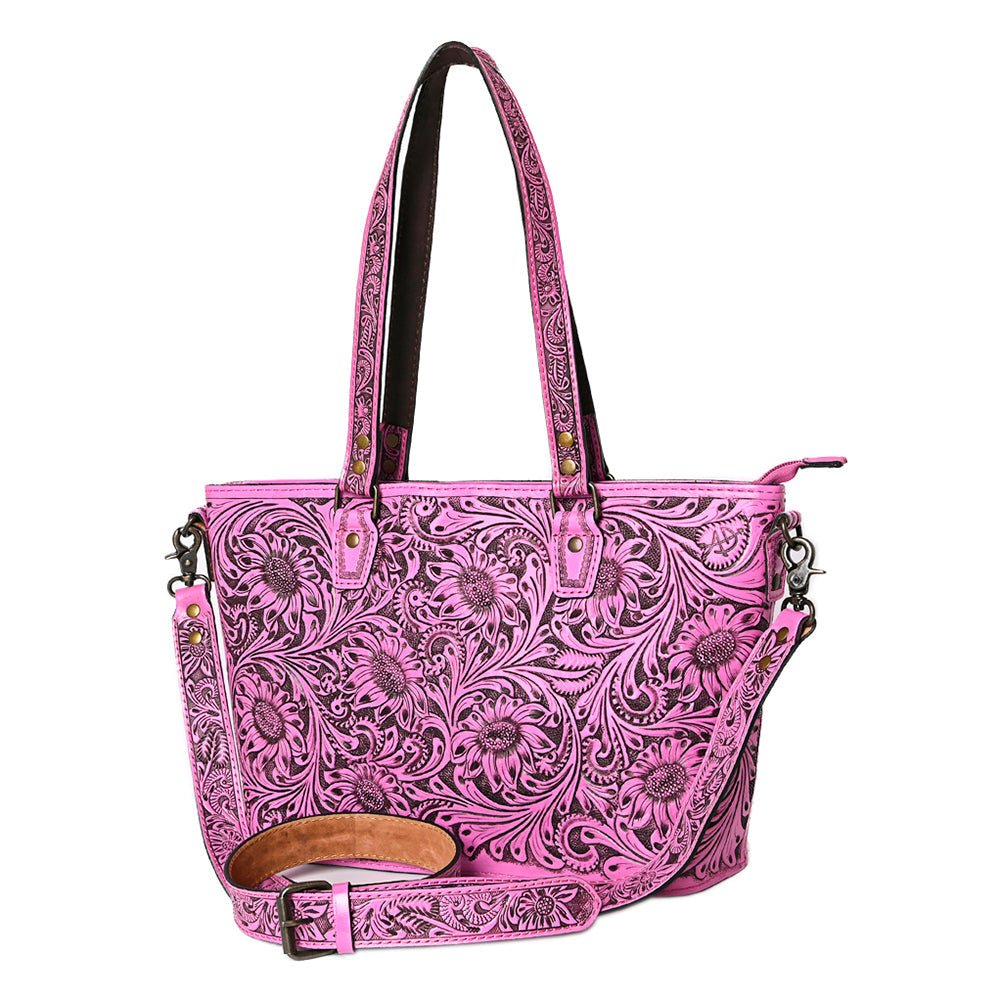 American Darling Tote Hand Tooled Genuine Leather women bag western handbag purse