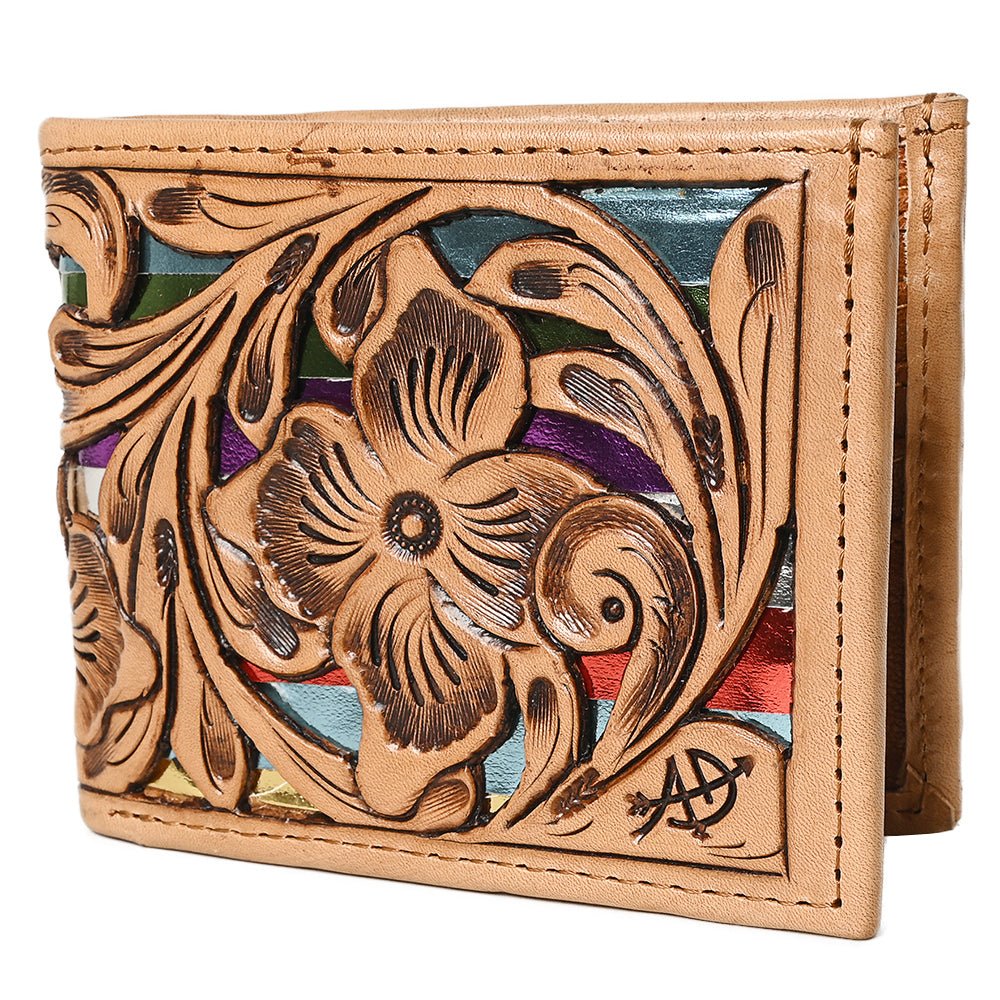 American Darling Wallet Hand Tooled Genuine Leather Women Bag Western Handbag Purse