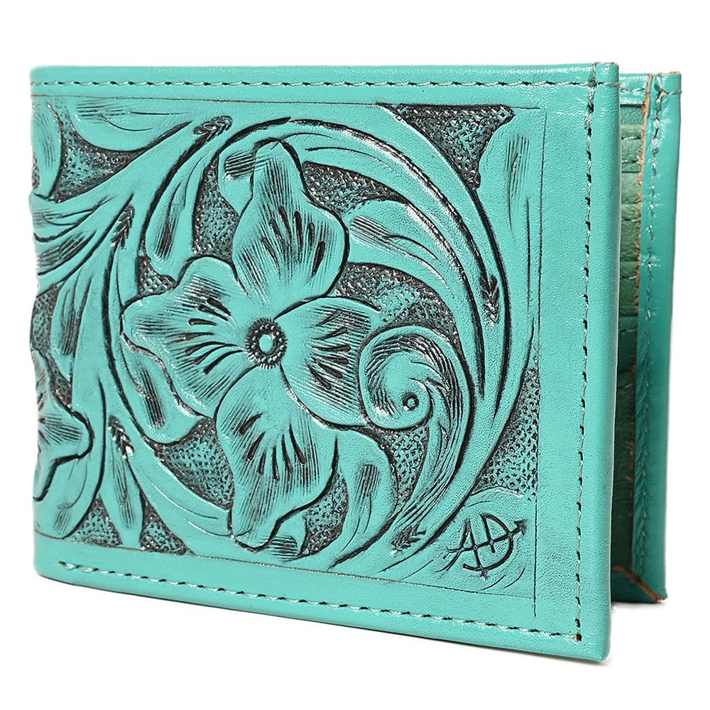 American Darling Wallet Hand Tooled Genuine Leather Women Bag Western Handbag Purse