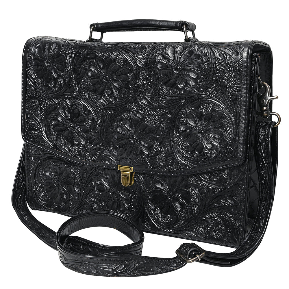 American Darling BRIEFCASE Hand Tooled Genuine Leather women bag western handbag purse