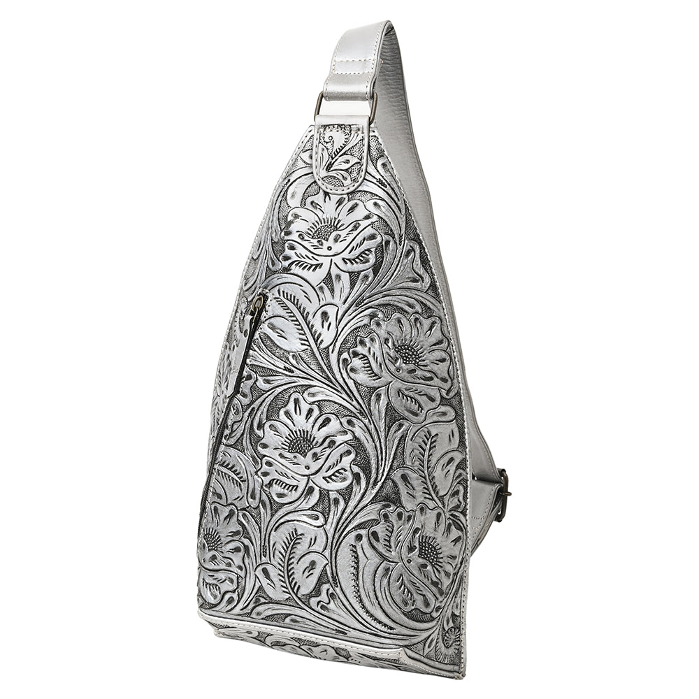 American Darling Sling Hand Tooled Genuine Leather Women Bag Western Handbag Purse