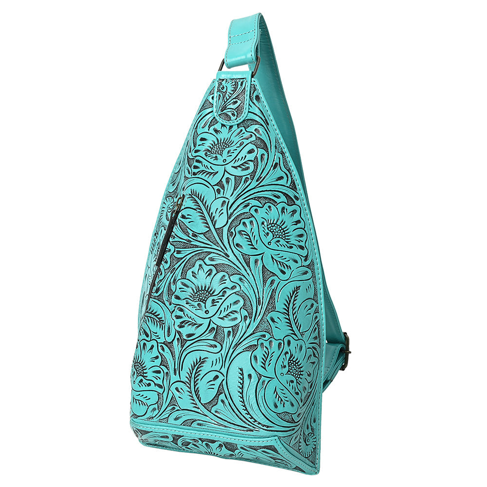 American Darling Sling Hand Tooled Genuine Leather Women Bag Western Handbag Purse