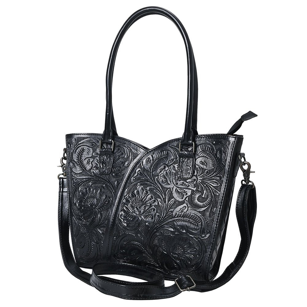Tote Hand Tooled Genuine Leather women bag western handbag purse