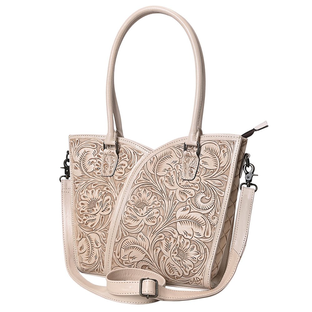 Tote Hand Tooled Genuine Leather women bag western handbag purse
