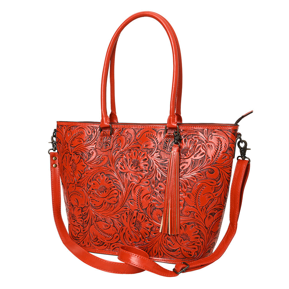 American Darling Tote Hand Tooled Genuine Leather Women Bag Western Handbag Purse