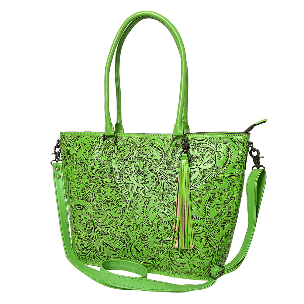 American Darling Tote Hand Tooled Genuine Leather Women Bag Western Handbag Purse