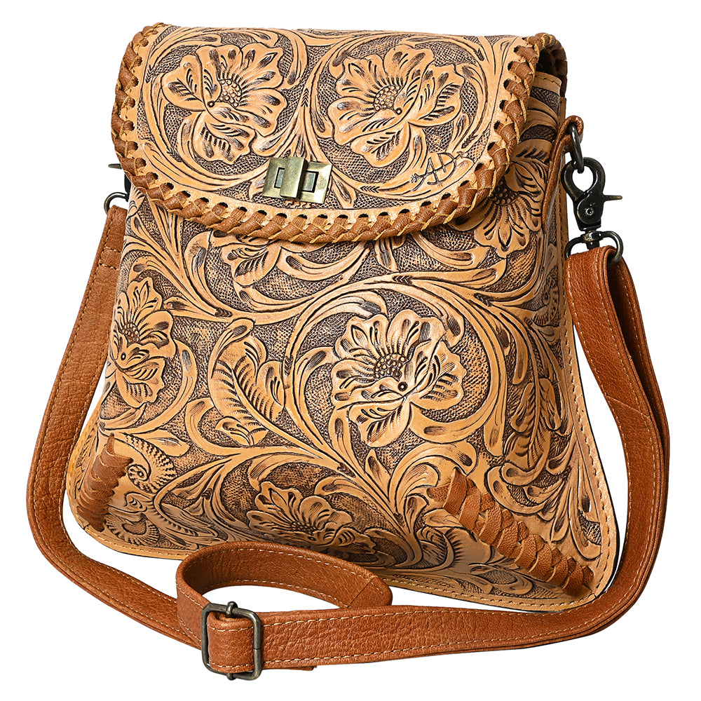 American Darling Cross Body I Hand Tooled Genuine Leather Women Bag Western Handbag Purse