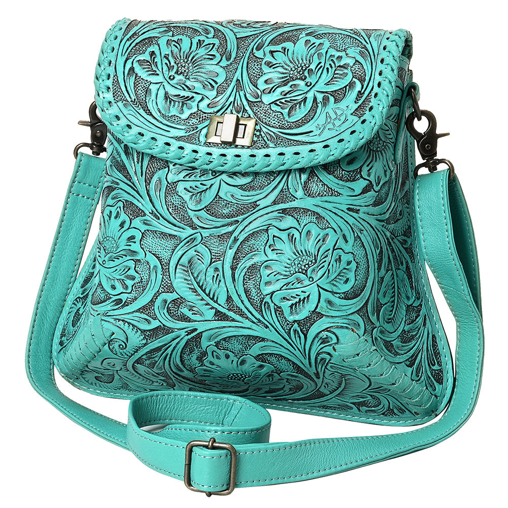 American Darling Cross Body I Hand Tooled Genuine Leather Women Bag Western Handbag Purse