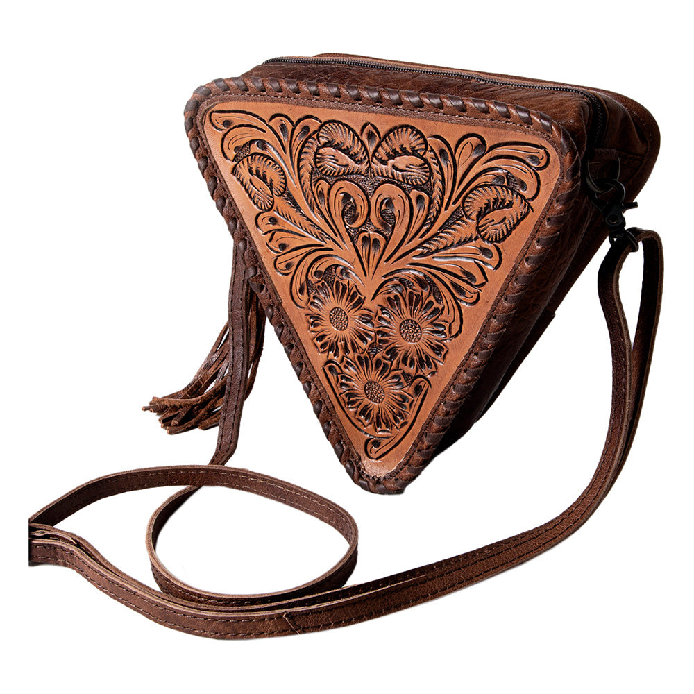 American Darling Crossbody Hand Tooled Genuine Leather Women Bag Western Handbag Purse