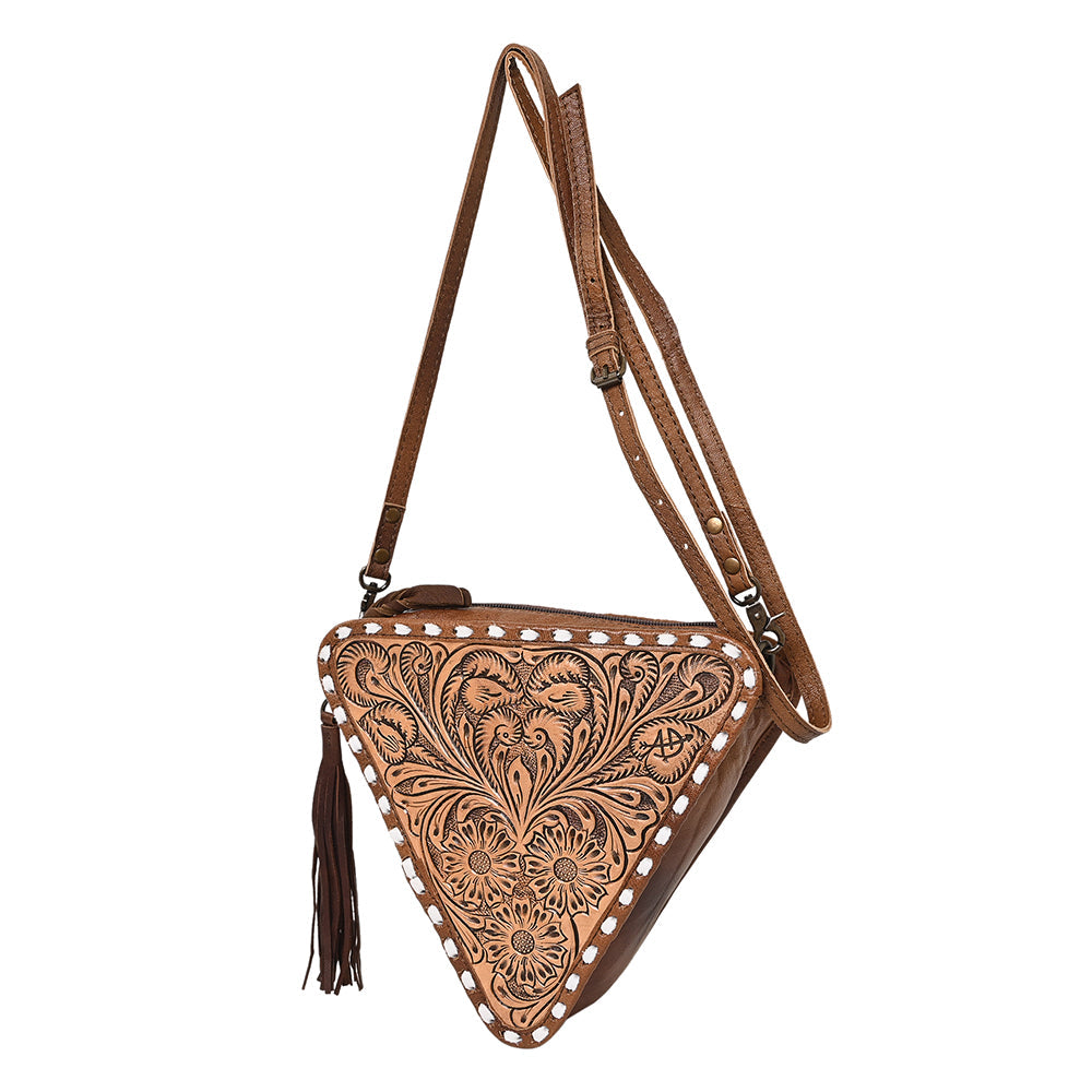 American Darling Crossbody Hand Tooled Genuine Leather Women Bag Western Handbag Purse