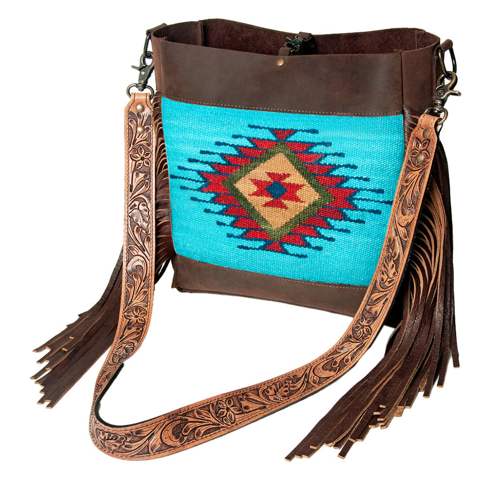 American Darling Large Crossbody Saddle Blanket Genuine Leather Western Women Bag Handbag Purse | Western Crossbody Bag | Travel Crossbody Bags | College Crossbody Bag | Casual Crossbody Bag