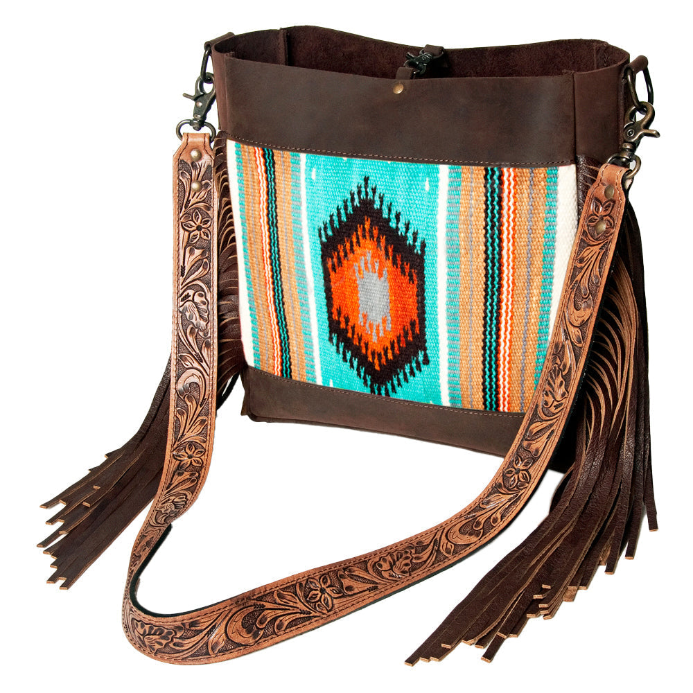 American Darling Large Crossbody Saddle Blanket Genuine Leather Western Women Bag Handbag Purse | Western Crossbody Bag | Travel Crossbody Bags | College Crossbody Bag | Casual Crossbody Bag