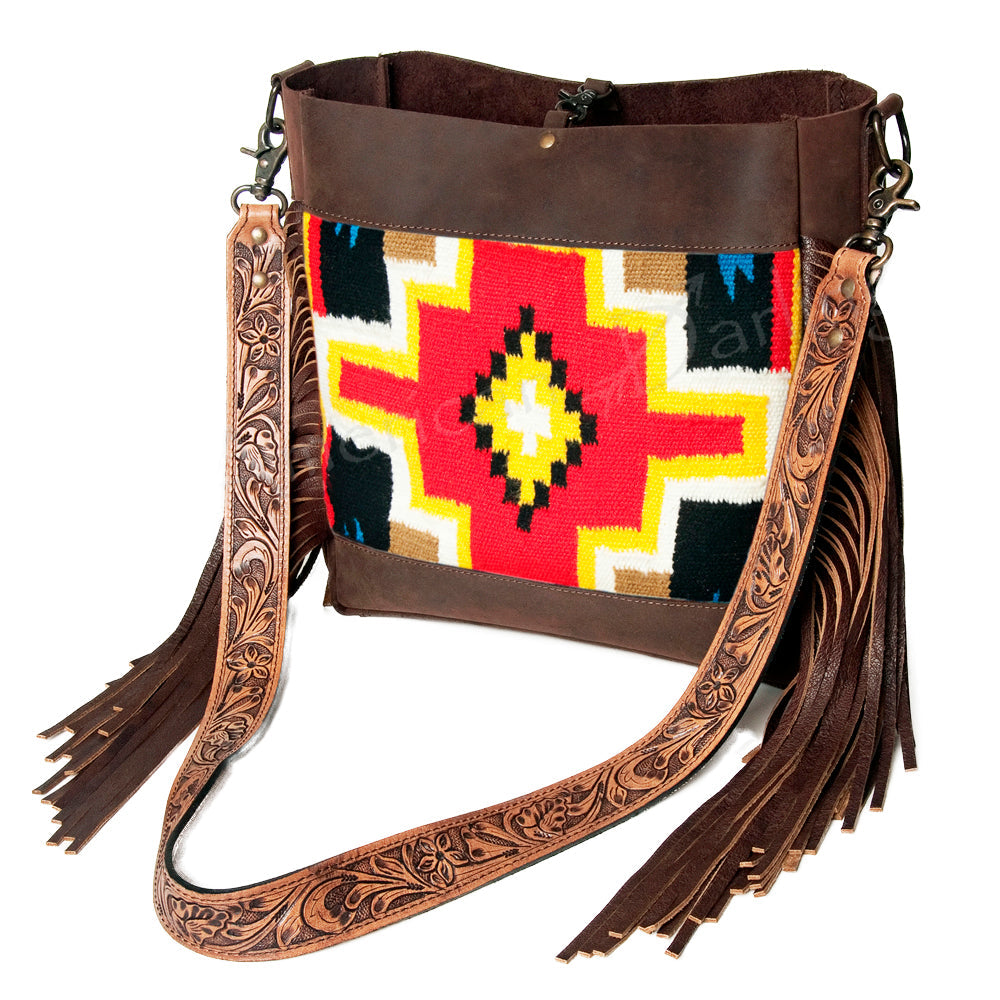 American Darling Large Crossbody Saddle Blanket Genuine Leather Western Women Bag Handbag Purse | Western Crossbody Bag | Travel Crossbody Bags | College Crossbody Bag | Casual Crossbody Bag