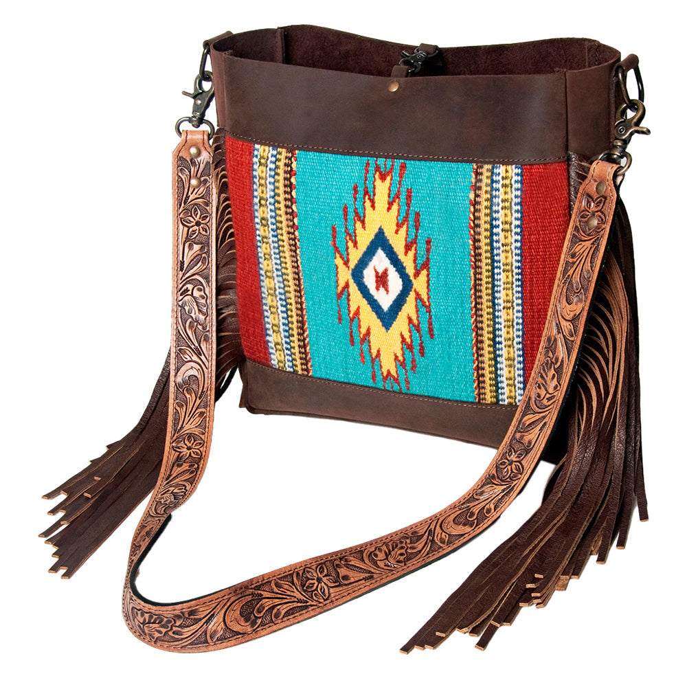 American Darling Large Crossbody Saddle Blanket Genuine Leather Western Women Bag Handbag Purse | Western Crossbody Bag | Travel Crossbody Bags | College Crossbody Bag | Casual Crossbody Bag