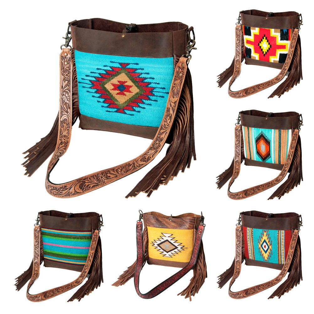 American Darling Large Crossbody Saddle Blanket Genuine Leather Western Women Bag Handbag Purse | Western Crossbody Bag | Travel Crossbody Bags | College Crossbody Bag | Casual Crossbody Bag