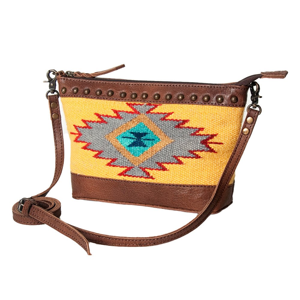American Darling Saddle Blanket Genuine Leather Women Bag Western Handbag Purse