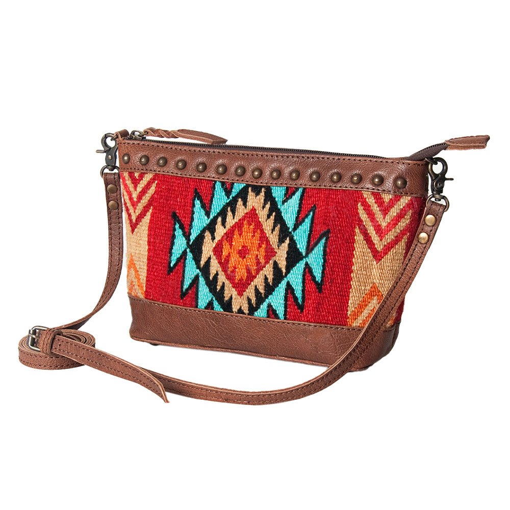 American Darling Saddle Blanket Genuine Leather Women Bag Western Handbag Purse