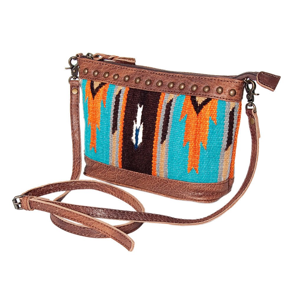 American Darling Saddle Blanket Genuine Leather Women Bag Western Handbag Purse