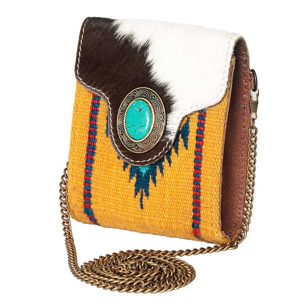 American Darling Hand Tooled Hair On Genuine Leather Women Bag Western Handbag Purse