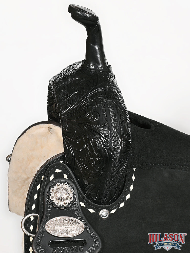 Hilason Western Horse Flex Tree Saddle American Leather Trail Barrel