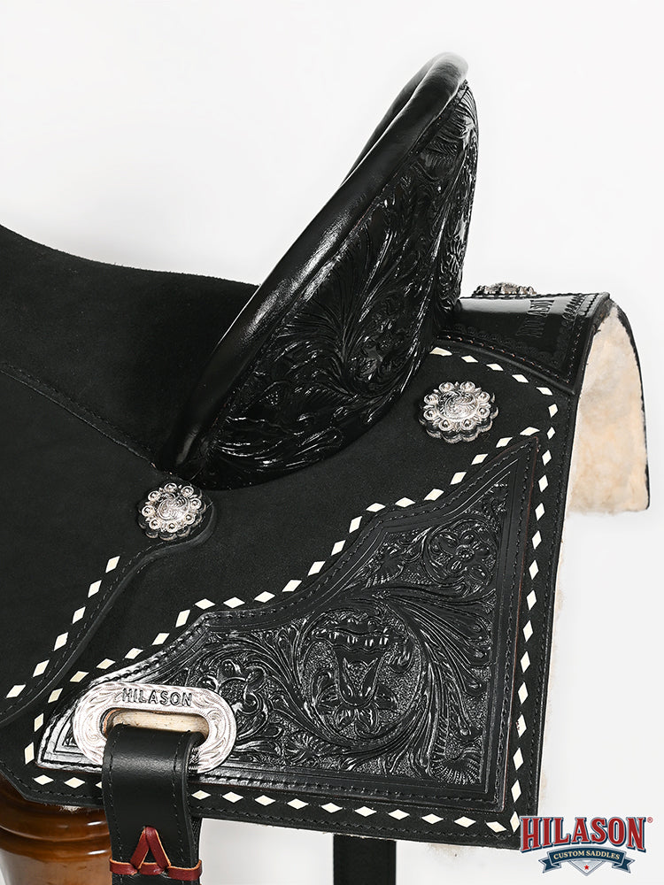 Hilason Western Horse Flex Tree Saddle American Leather Trail Barrel