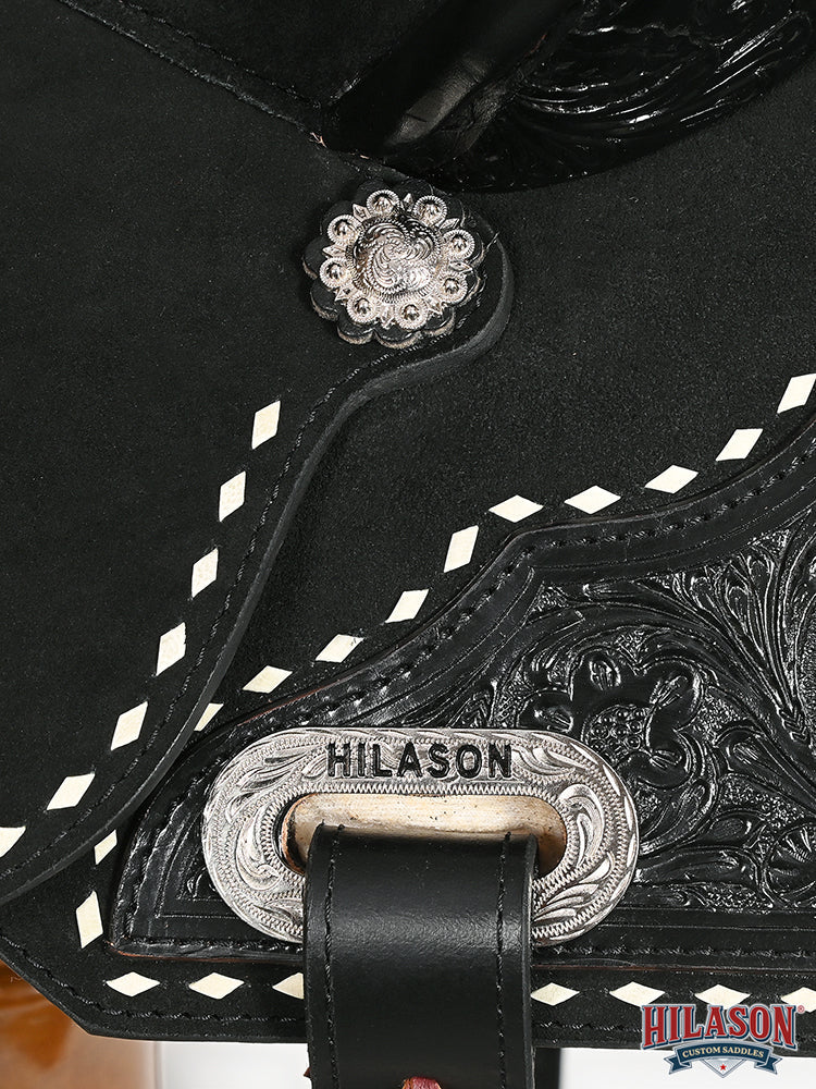 Hilason Western Horse Flex Tree Saddle American Leather Trail Barrel