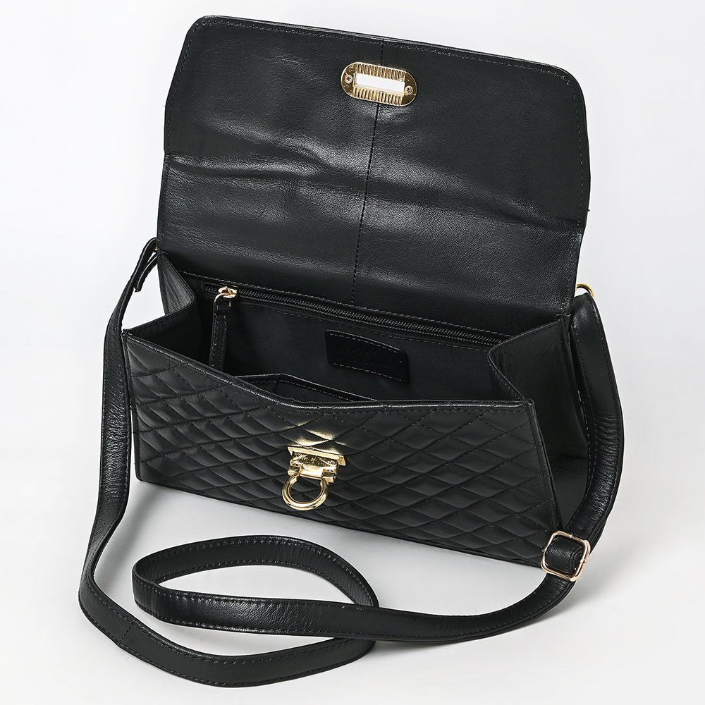 Never Mind Western Cross Body Genuine Leather Handbag Purse Wallet Bag For Women Girls