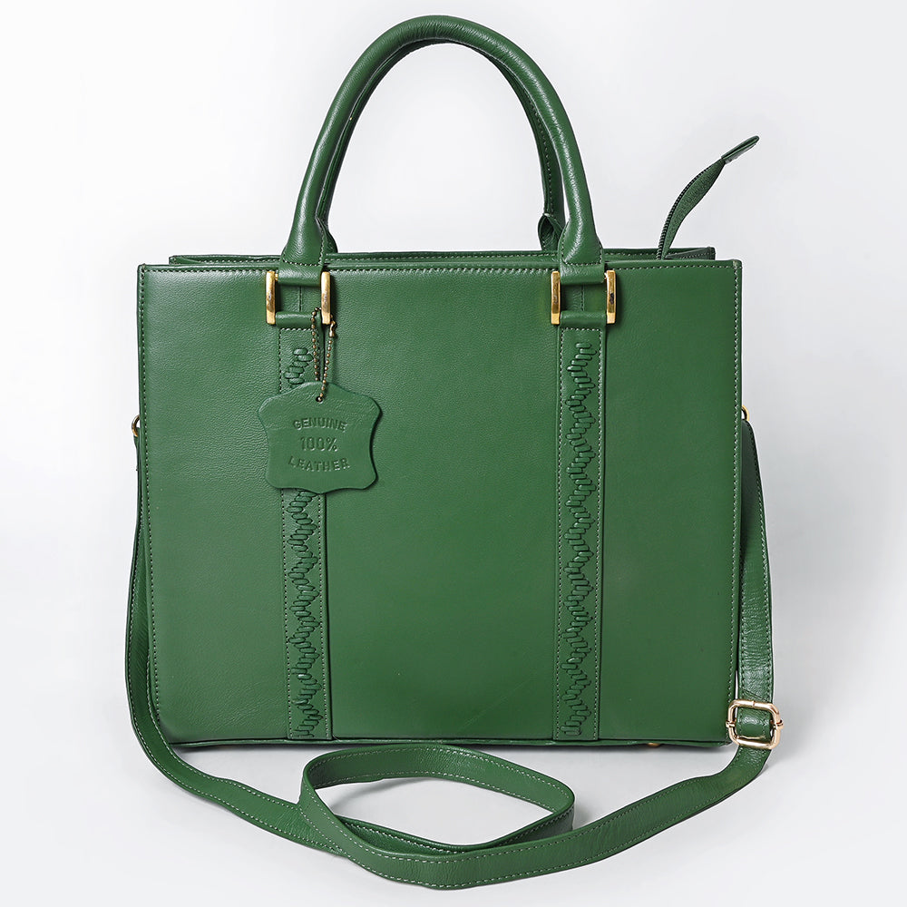 Never Mind  Briefcase Genuine Leather Women Bag Western Handbag Purse