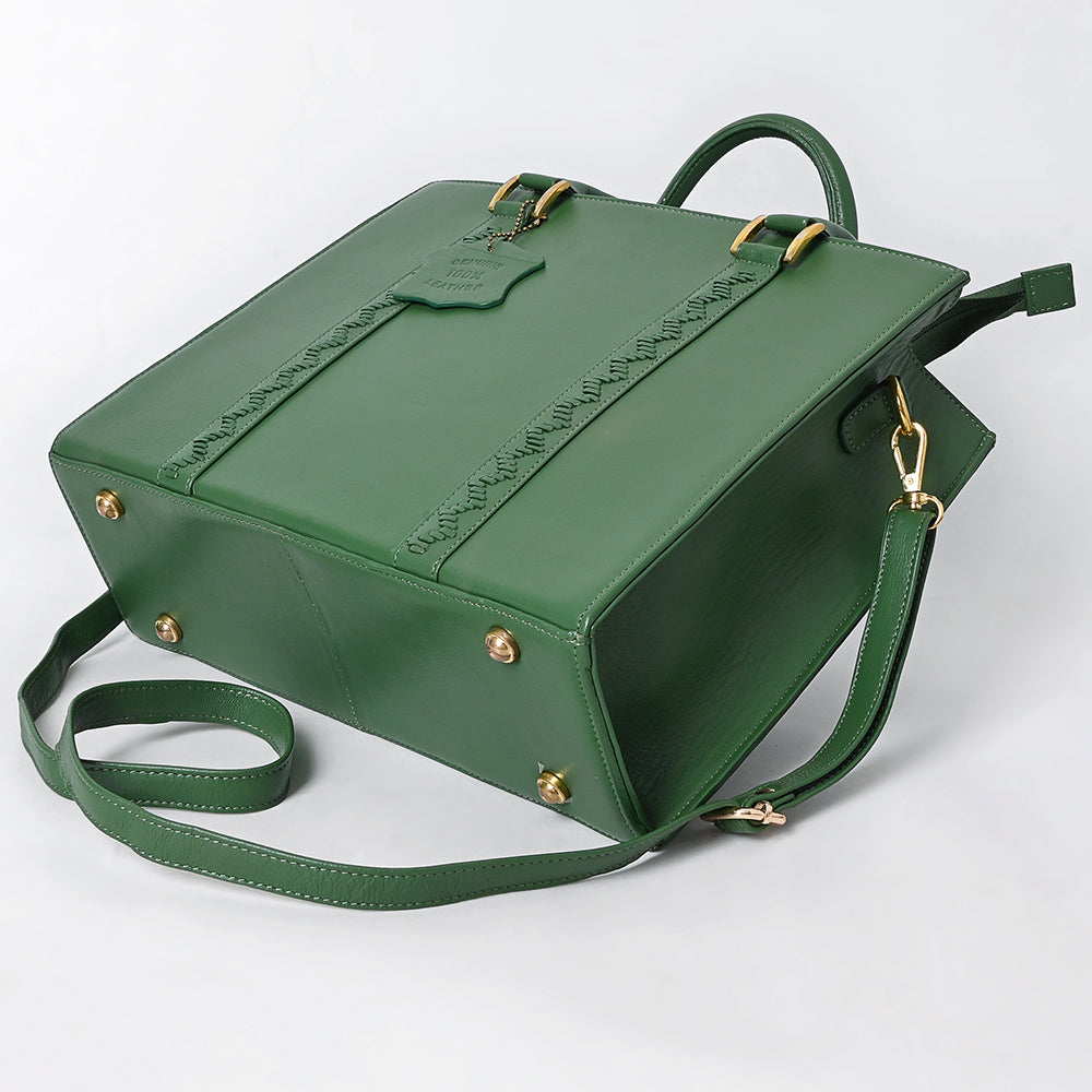 Never Mind  Briefcase Genuine Leather Women Bag Western Handbag Purse