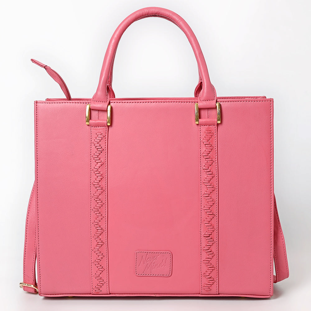 Never Mind  Briefcase Genuine Leather Women Bag Western Handbag Purse