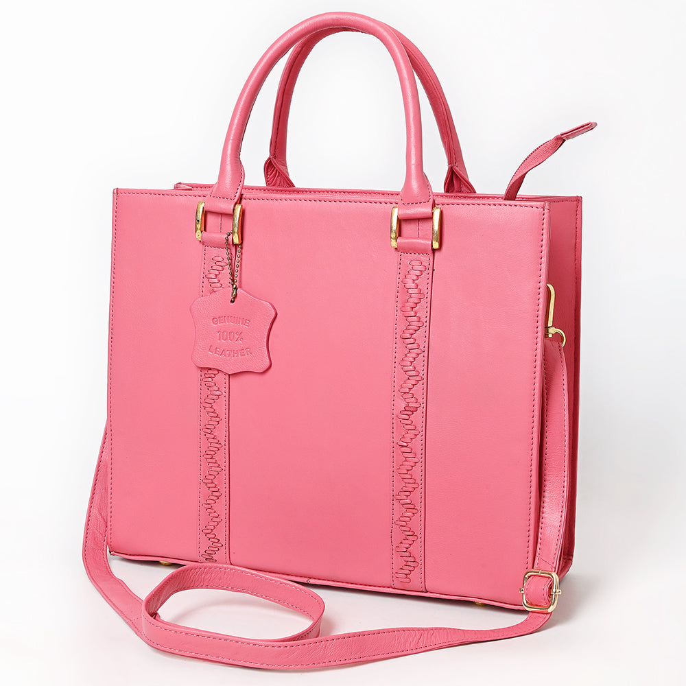 Never Mind  Briefcase Genuine Leather Women Bag Western Handbag Purse
