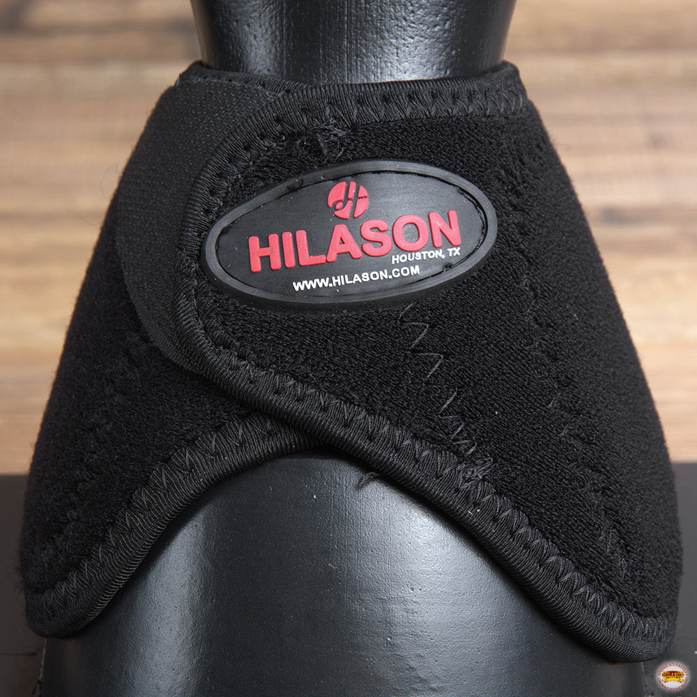 Hilason Western Horse No Turn Bell Boots Leg Protection Durable Black Small
