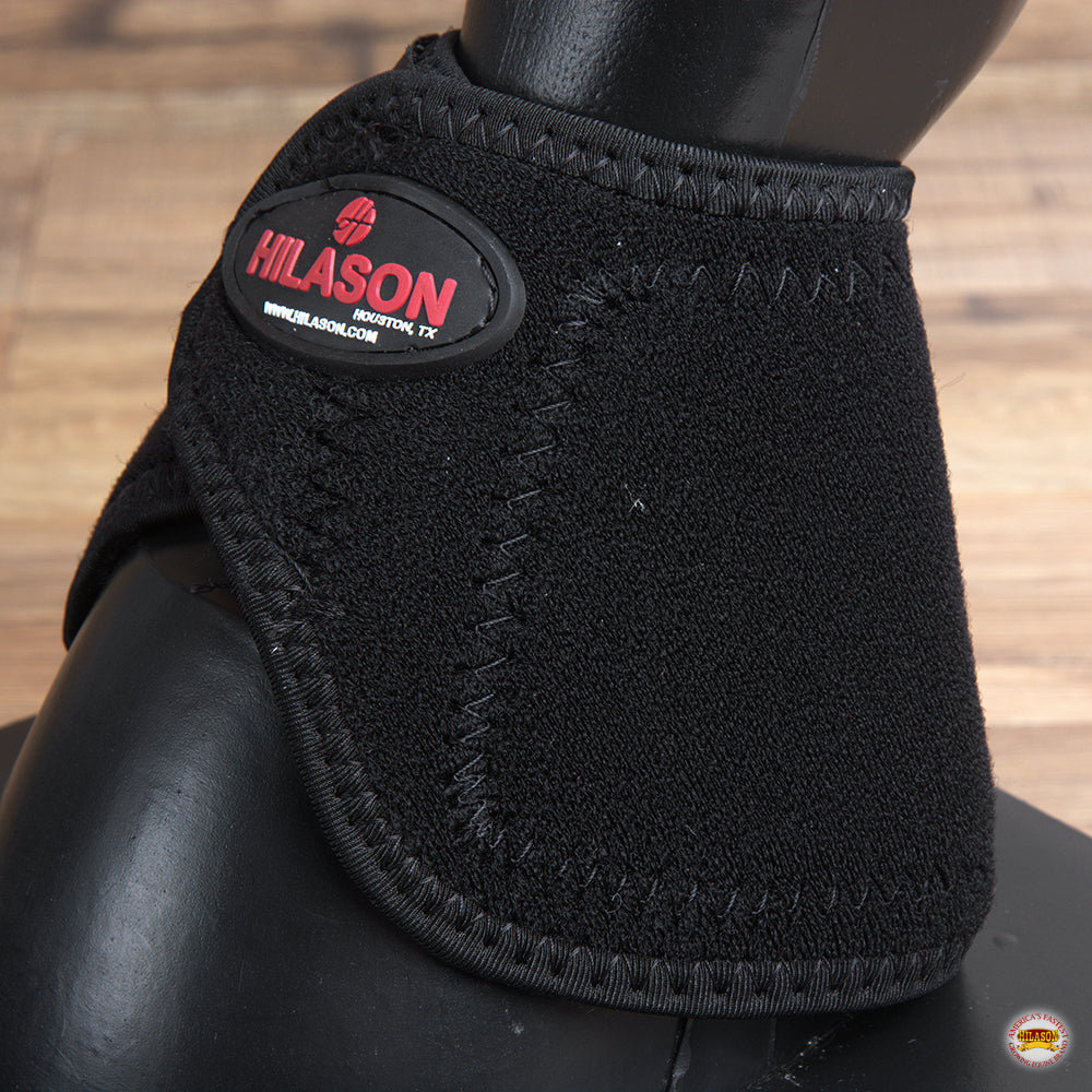 Hilason Western Horse No Turn Bell Boots Leg Protection Durable Black Small
