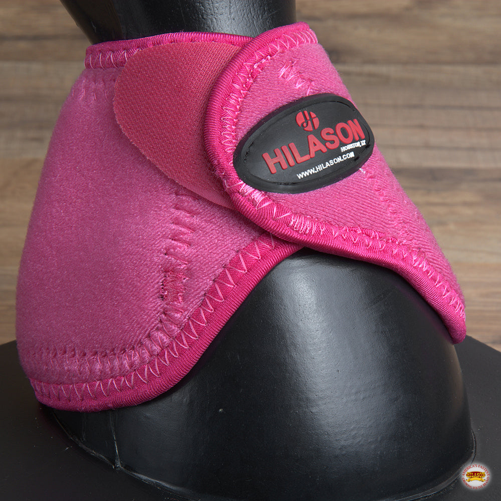 Hilason Western Horse No Turn Bell Boots Leg Protection Durable Pink