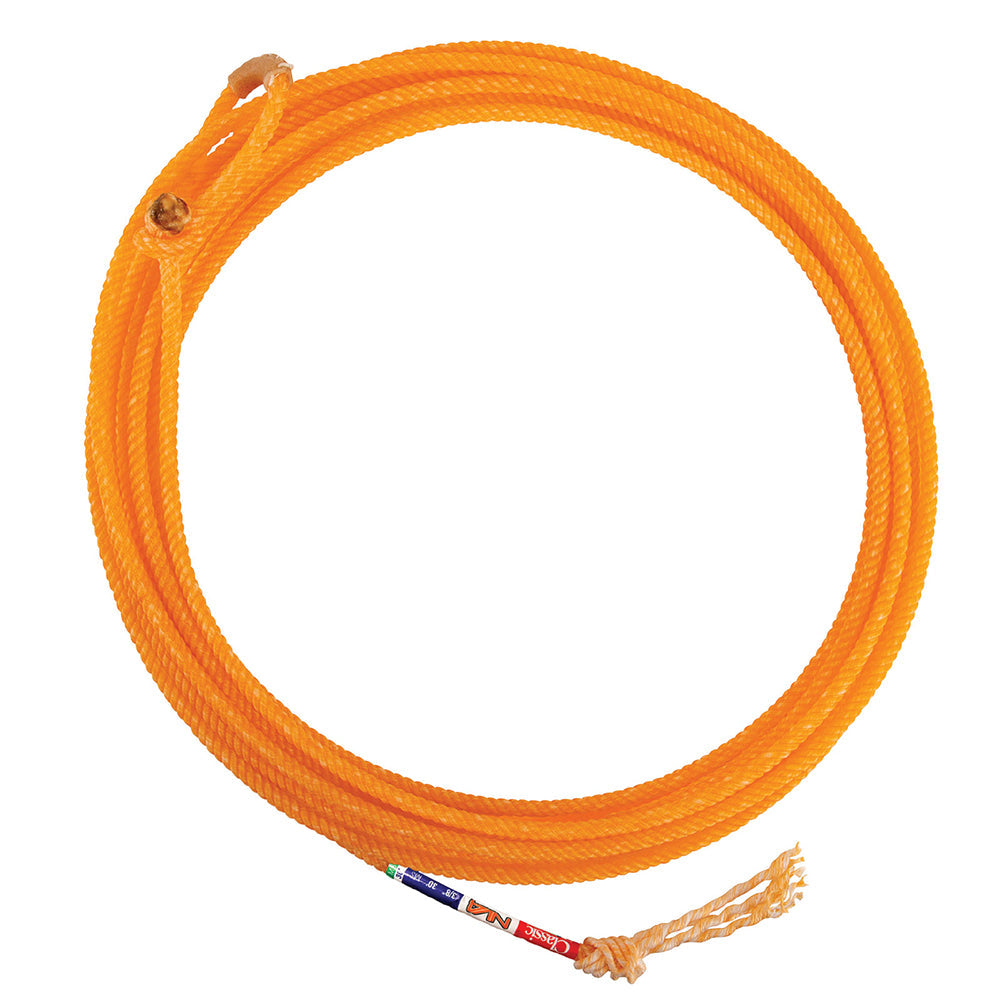 Classic Rope Western Horse 30-Foot X-Soft Nv4 Team Rope Orange